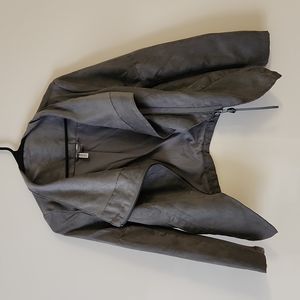 Asymmetrical gray jacket